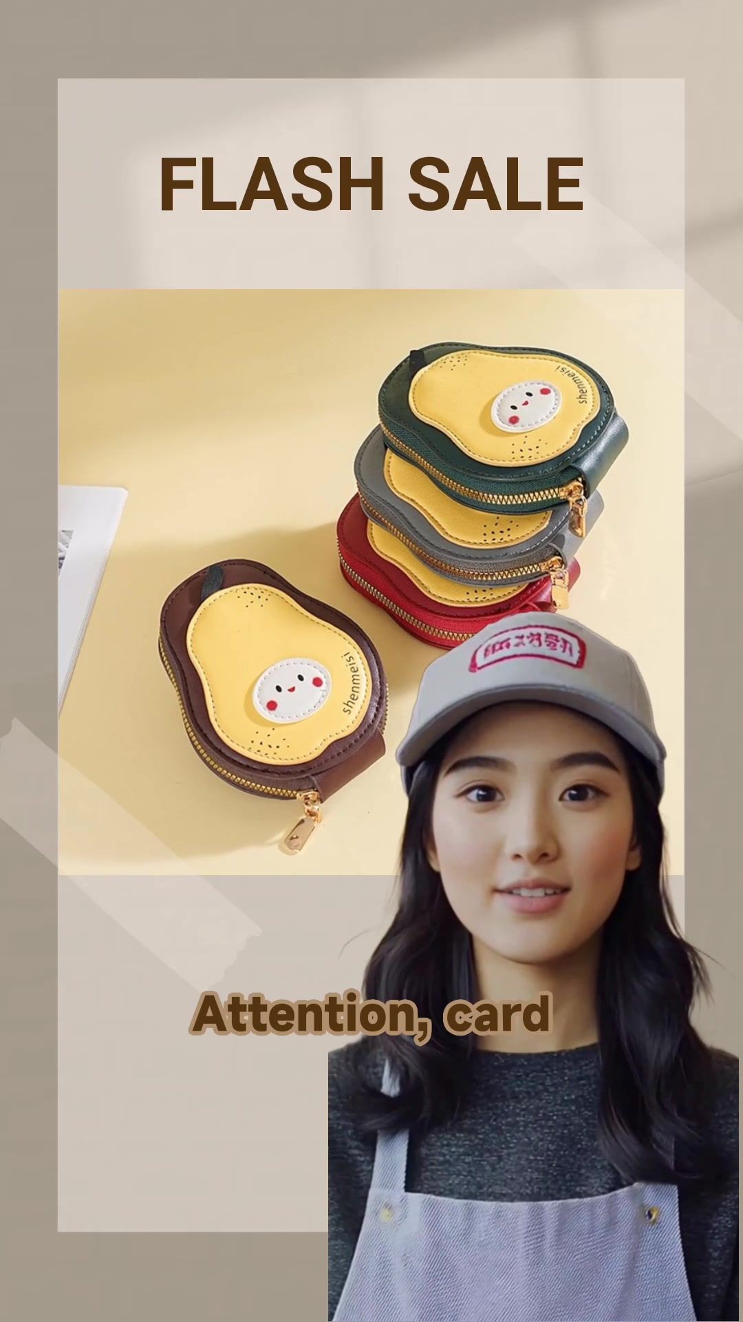 The new fruit-flavored pear card bag, patriotic trendy organ card bag, multi-slot ID card bag and large-capacity card storage bag